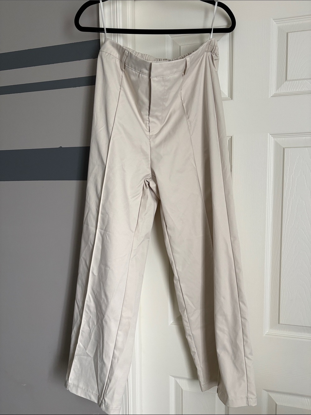 Classic Straight-Leg women’s  slacks in Off-White